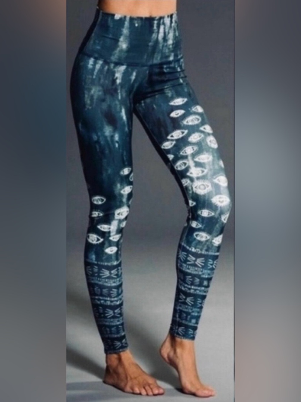 ONZIE | High Rise Graphic Legging Evil Eye Blues Legging